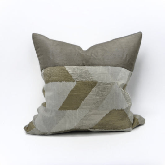 Dark Silver & Gold Split - Sustainable Décor Pillows