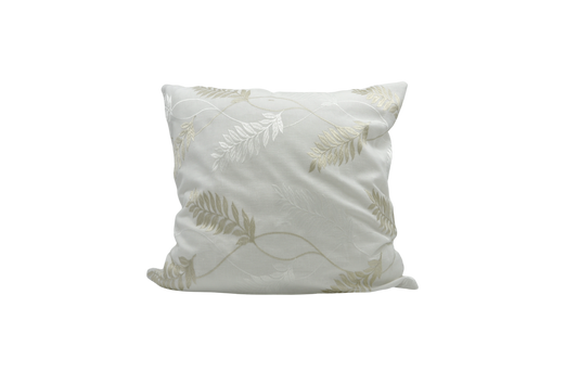 Embroidered Leaves - Sustainable Décor Pillows