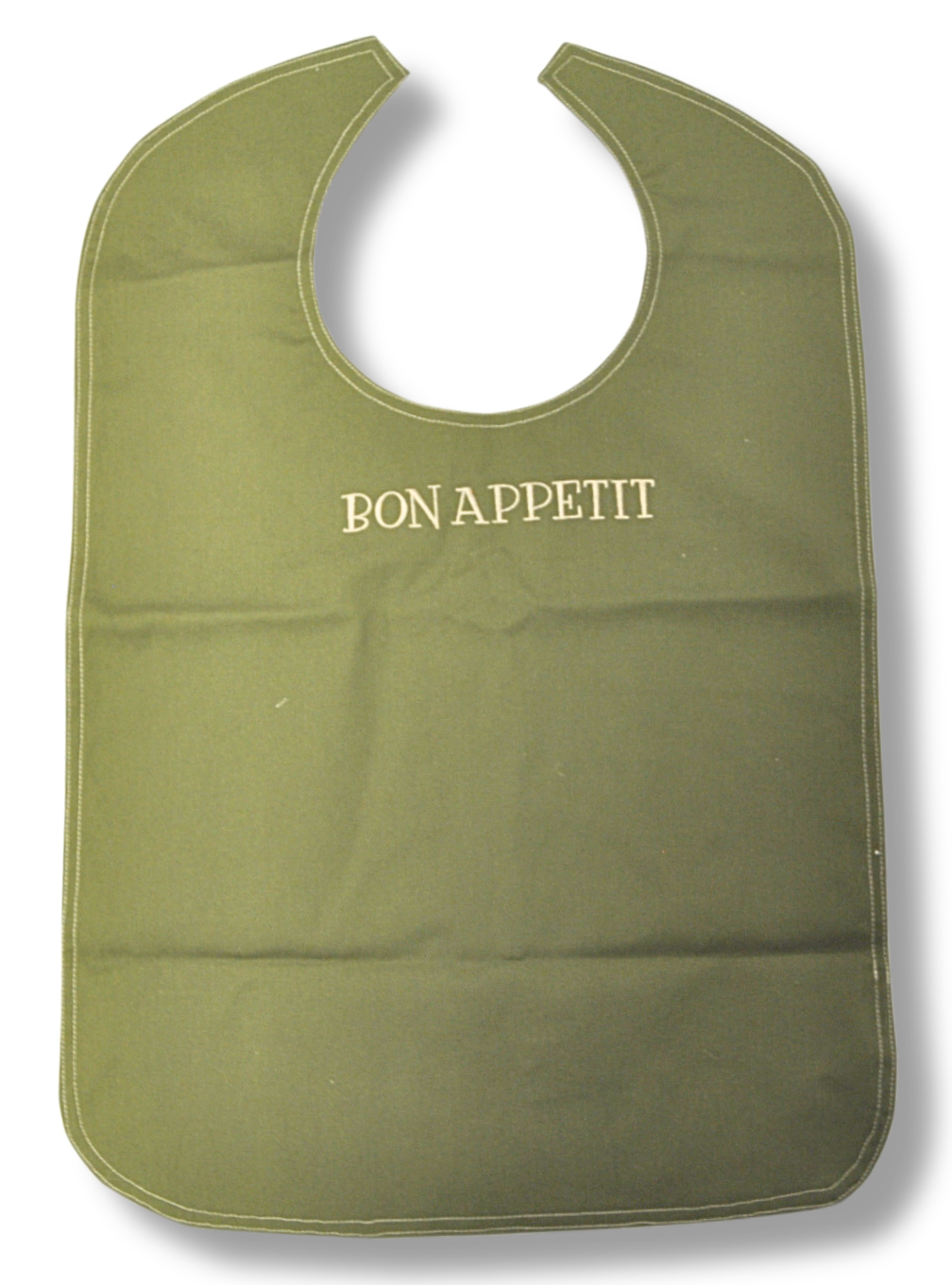 Bibs for Men & Women, Highly Absorbent Breathable Washable and Reusable- Fern Green with embroidery