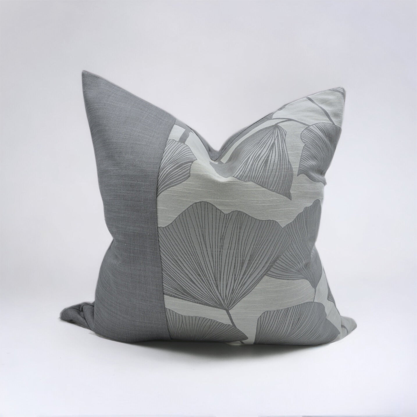 Grey Petals (Stripe) - Sustainable Décor Pillows