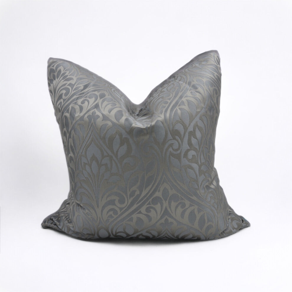 Dark Teal Damask - Sustainable Décor Pillows