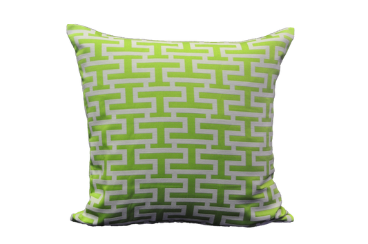 Green Geometric (Horizontal) - Sustainable Décor Pillows
