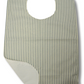 Bibs for Men & Women, Highly Absorbent Breathable Washable and Reusable- Beige & Olive Green Lines