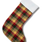 Christmas Stockings-Reversible- White and Plaid