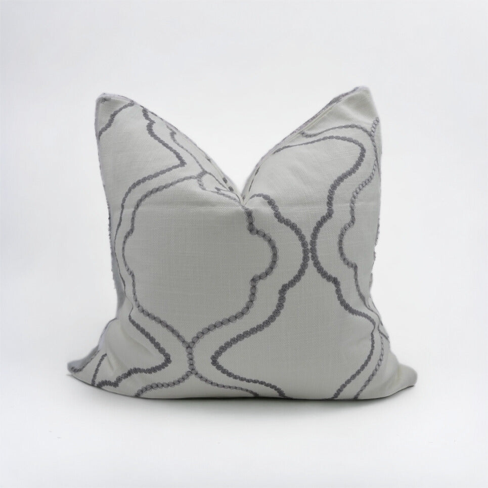 Beaded White - Sustainable Décor Pillows