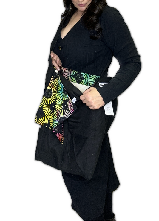 Black with Multicolor accent - Market Bag