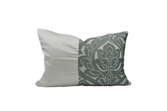 Decorative Dark Teal Damask - Sustainable Décor Pillows