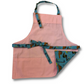 Light Blue with Dinosaurs - Handmade Reversible Aprons