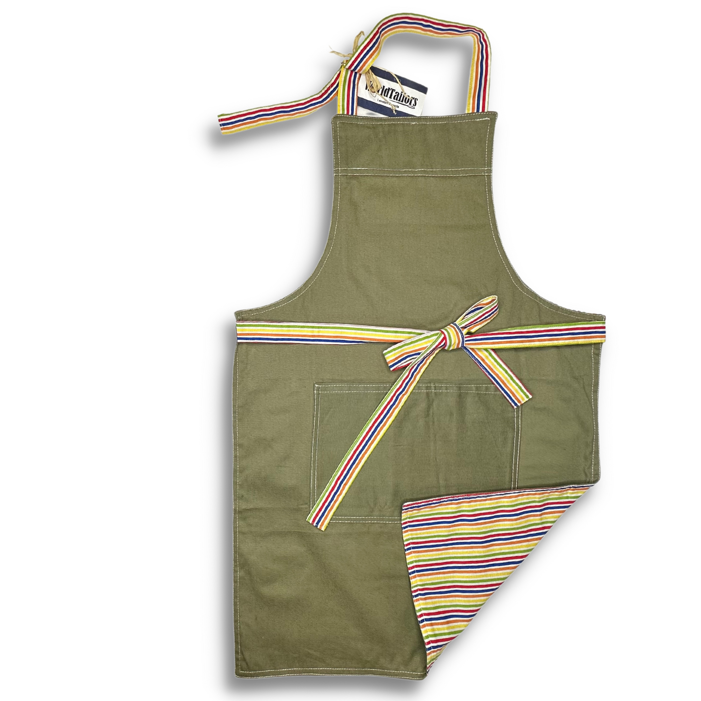 Multicolour Stripes (Thin) - Handmade Reversible Aprons